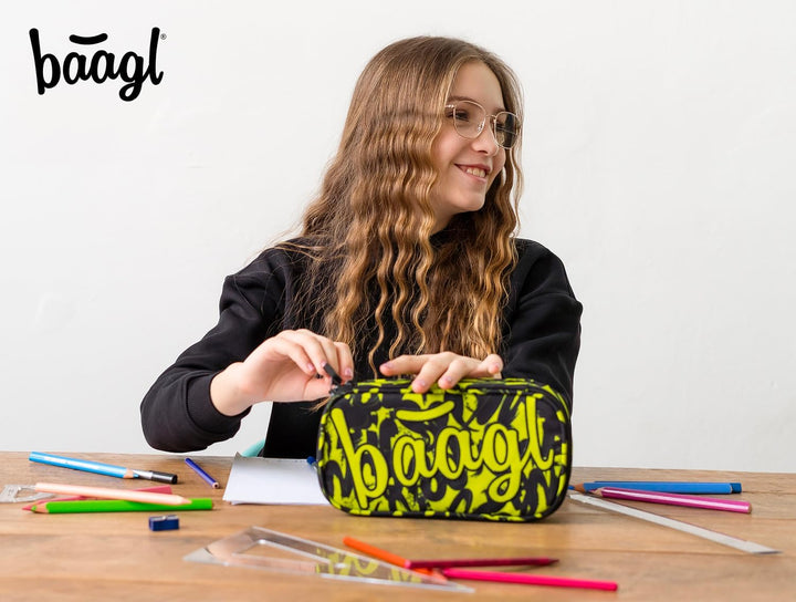 Baagl Federmäppchen für Mädchen - Schulmäppchen für Schreibwaren - Schulsachen Federtasche, Jungen F
