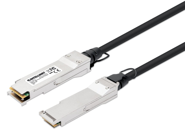 Intellinet QSFP+ 40G Passives DAC Twinax-Kabel QSFP+ auf QSFP+, 2 m, MSA-konform für maximale Kompat