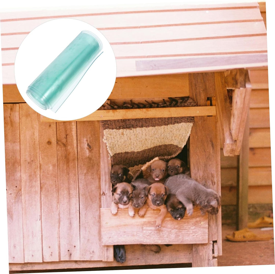 Cabilock Transparente Hundeklappe Ersatzflügel Zuschneidbare Vinyl Streifen für Hundehütte Sichere H