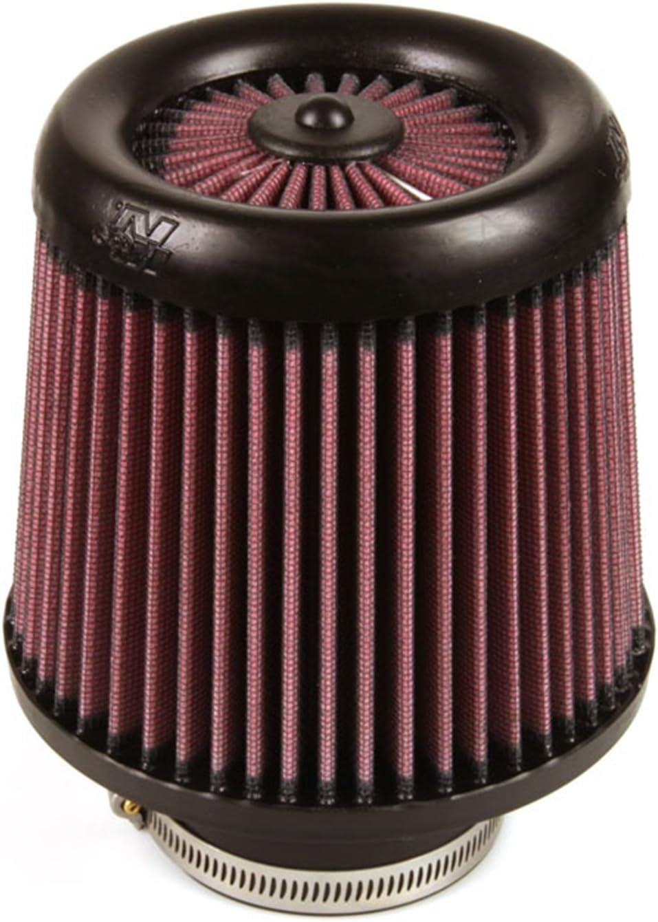 K&amp;N X-Stream RX-4990 KFZ und Motorrad Luftfilter, universal, zum Aufklemmen Rot