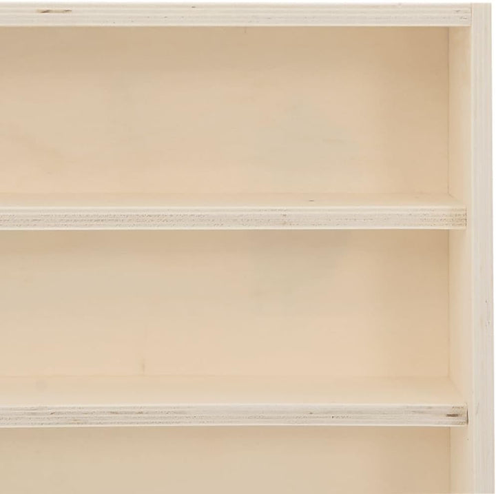 vidaXL Sammlervitrine aus Holz mit 6 Regalen, Wandvitrine für Wohnzimmer Esszimmer Schlafzimmer, Wan
