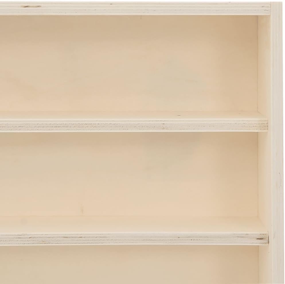 vidaXL Sammlervitrine aus Holz mit 6 Regalen, Wandvitrine für Wohnzimmer Esszimmer Schlafzimmer, Wan