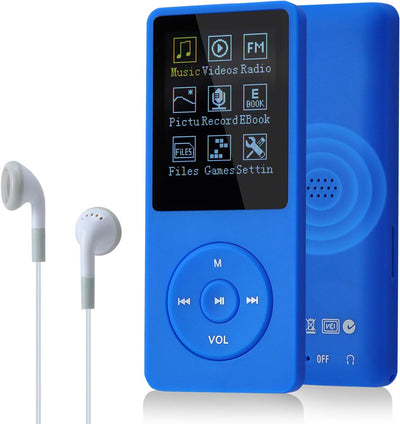 COVVY 8GB Tragbare MP3 Musik Player, Support bis zu 64GB SD Speicherkarte, Lossless Sound HiFi MP3 P
