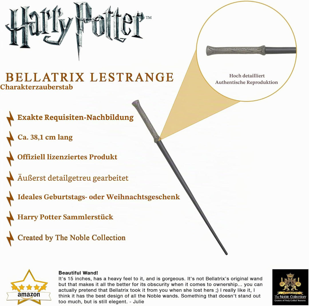 The Noble CollectionHarry Potter Bellatrix Lestrange Charakterstab. Edle Sammlung