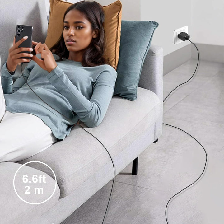 2er-Pack 45W USB C Ladegerät, Schnellladegerät PD 3.0 Netzteil mit Ladekabel USB-C Schnellladekabel