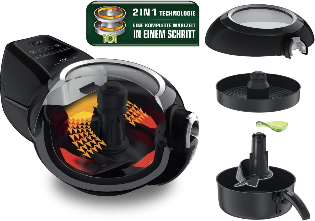 Tefal YV9708 ActiFry Genius XL 2 in 1 Heissluftfritteuse | 1500 Watt | Fassungsvermögen: 1,7 kg | 9
