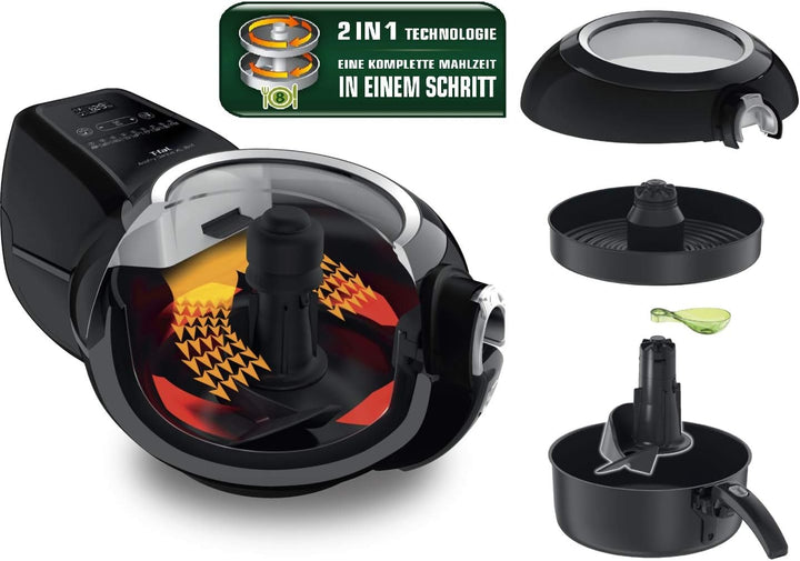 Tefal YV9708 ActiFry Genius XL 2 in 1 Heissluftfritteuse | 1500 Watt | Fassungsvermögen: 1,7 kg | 9