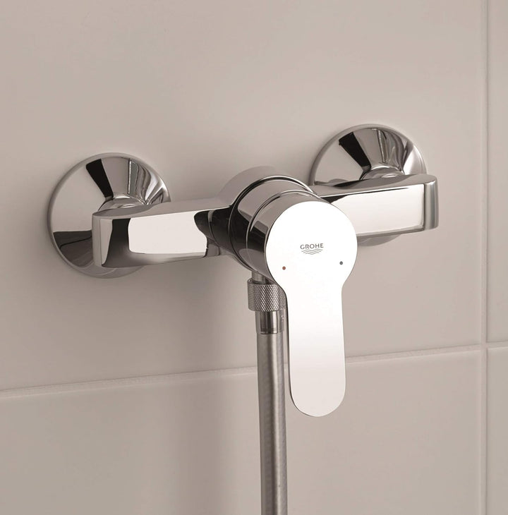 GROHE Start Edge - Einhand- Brausebatterie (S-Anschlüsse, variable Mengenbegrenzung, Long-Life 46 mm