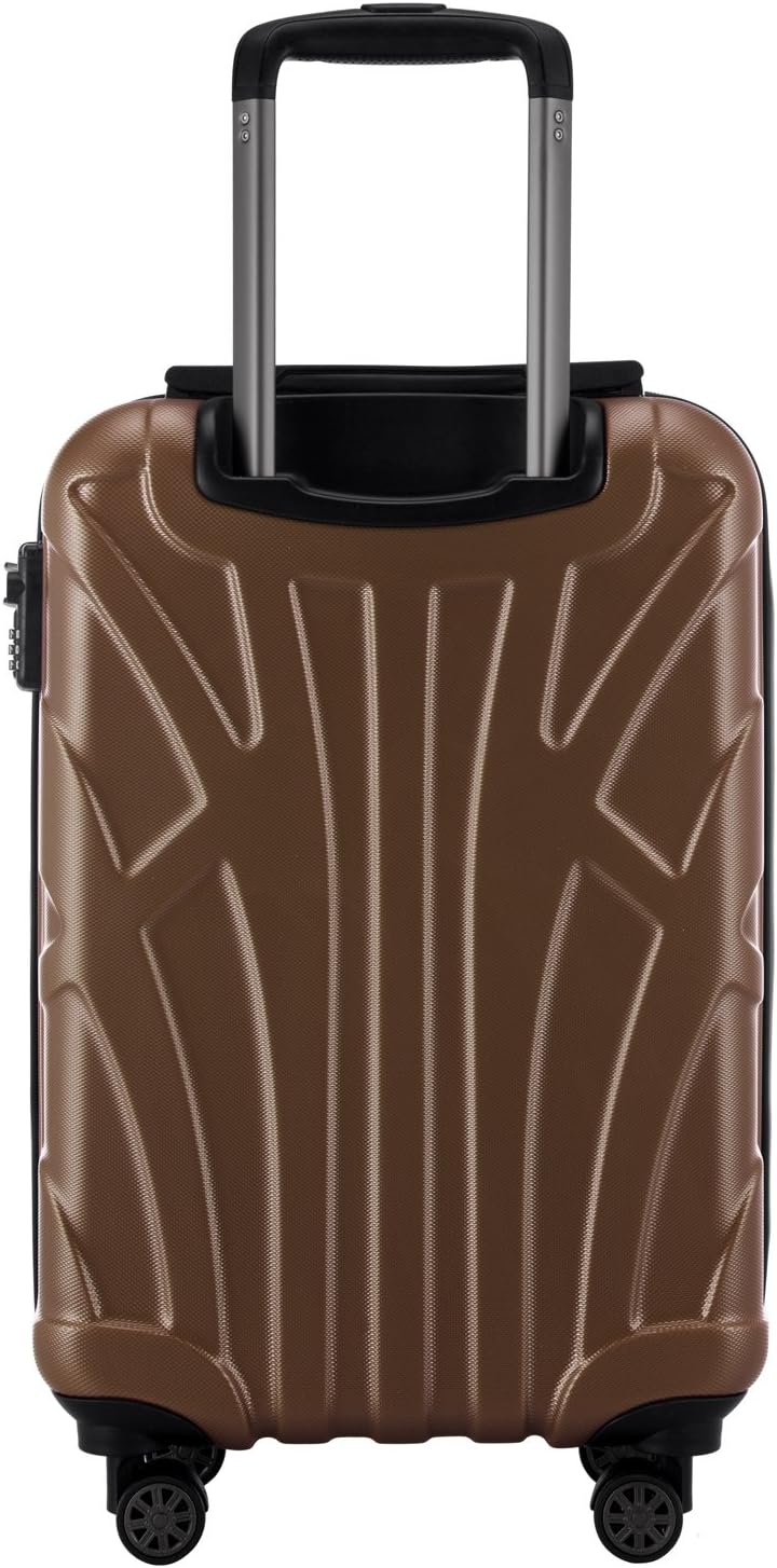 suitline - Handgepäck Hartschalen-Koffer Koffer Trolley Rollkoffer Reisekoffer, TSA, 55 cm, ca. 34 L