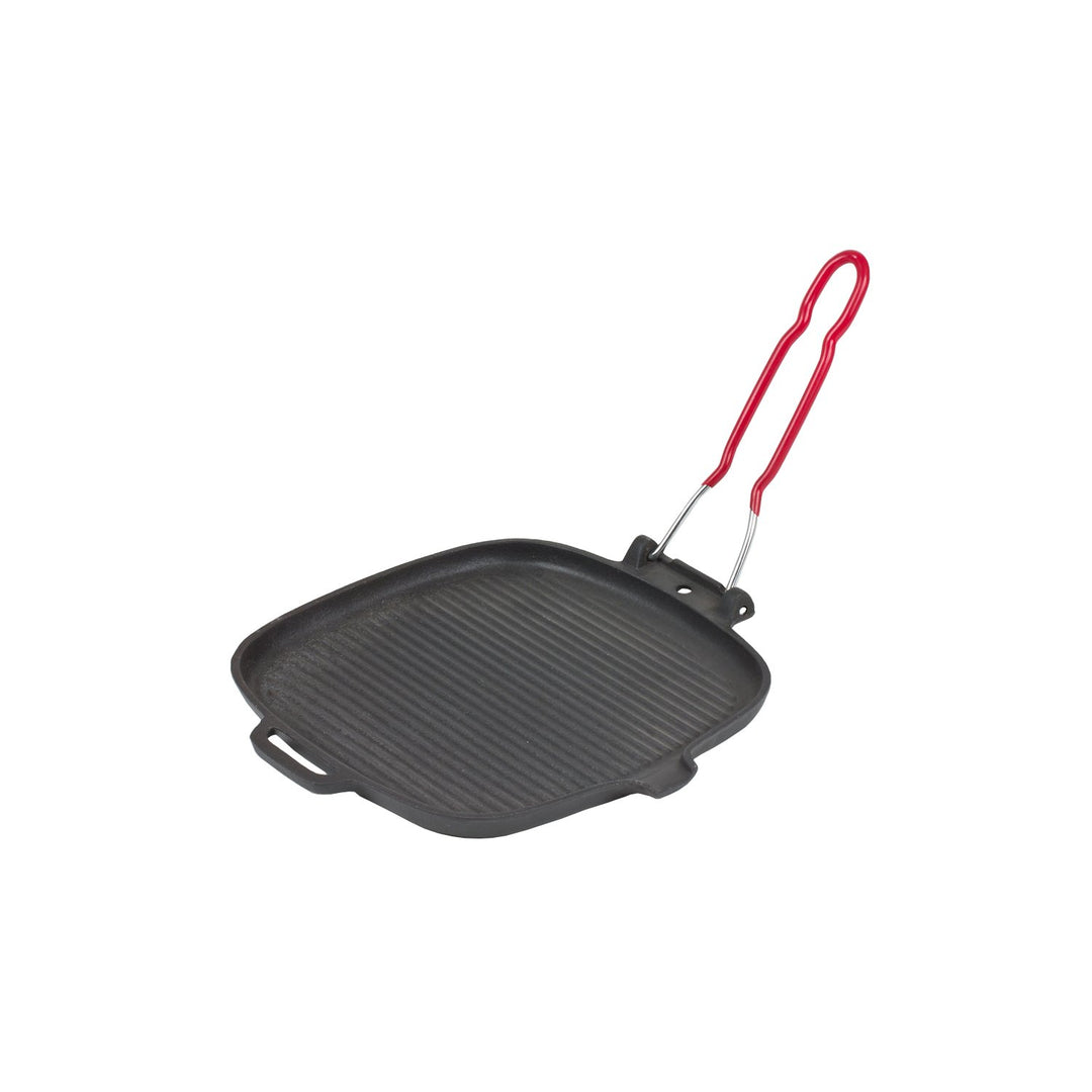Invicta 32720 quadratische Grillpfanne 27,5 Schwarz, 27,5 Schwarz