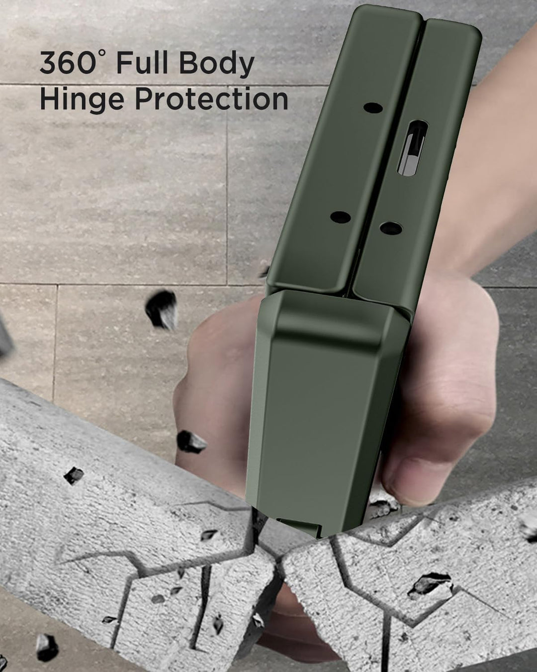 Miimall Kompatibel mit Samsung Galaxy Z Fold 7 Magnetisch Hülle, Anti-SPY Displayschutz & Scharniers