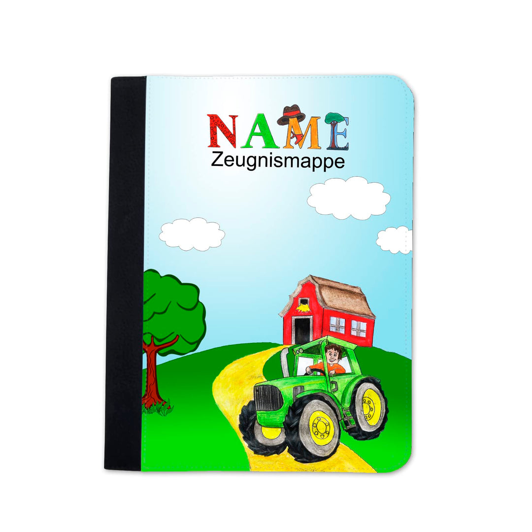Zeugnismappe mit Name | Zeugnismappe personalisiert | mit Klarsichthüllen A4 + | Urkundenmappe | per