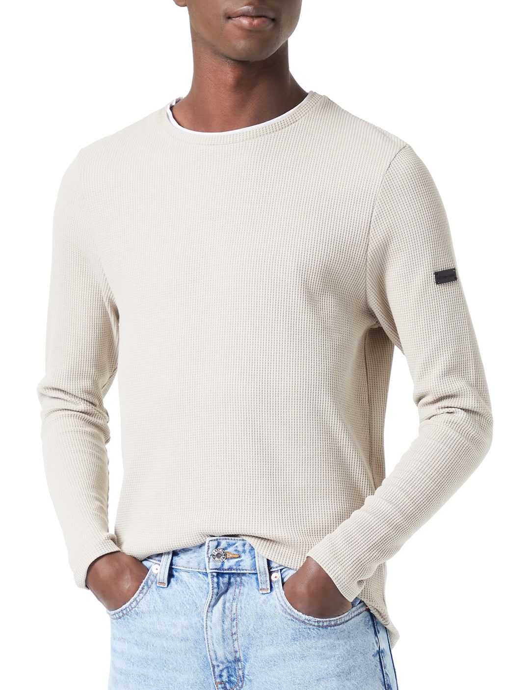 KEY LARGO Herren Stefano Round Sweatshirt XXL Sand (1005), XXL Sand (1005)
