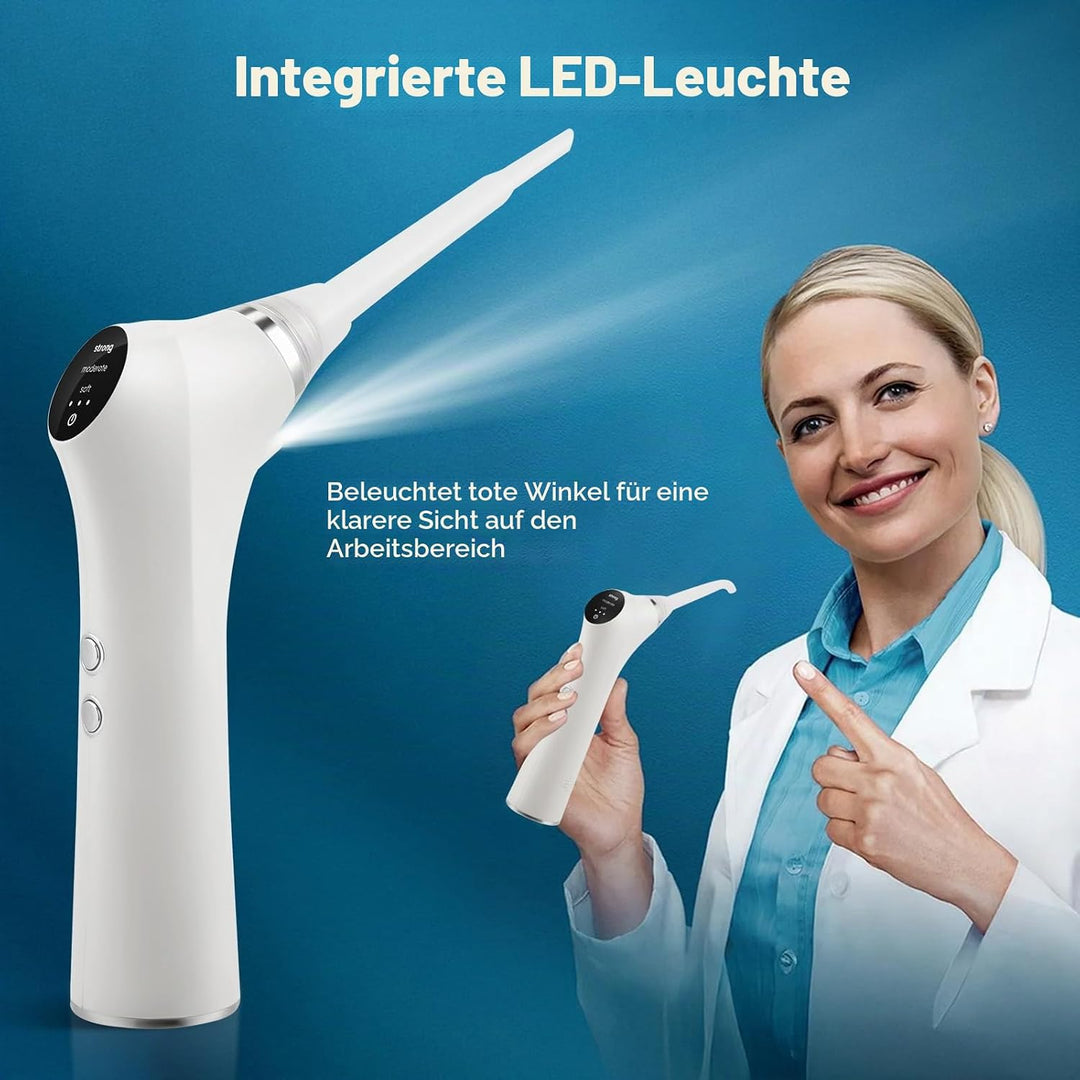 Tonsillenstein Entferner Elektrisch, Mandelsteine Entfernen Sauger mit 3 Silikonaufsätze &amp; LED, Mund