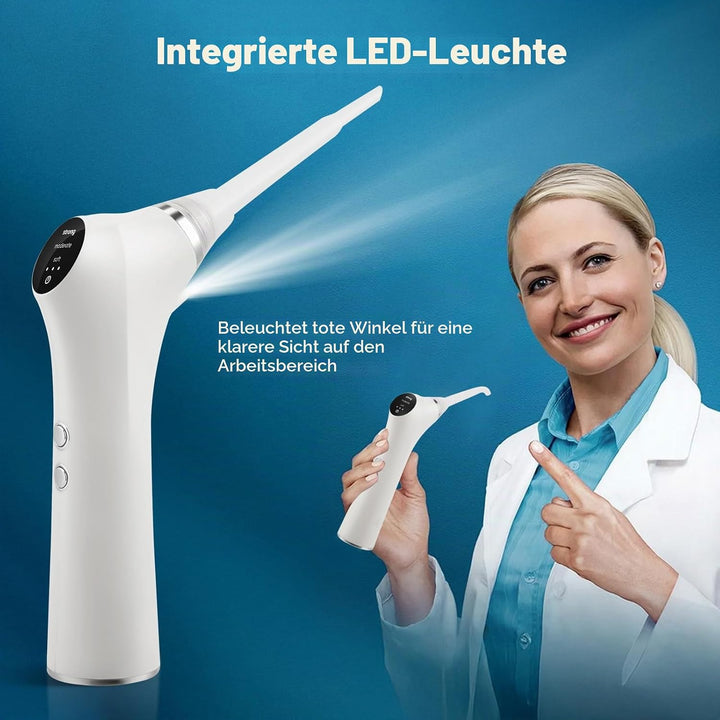 Tonsillenstein Entferner Elektrisch, Mandelsteine Entfernen Sauger mit 3 Silikonaufsätze &amp; LED, Mund