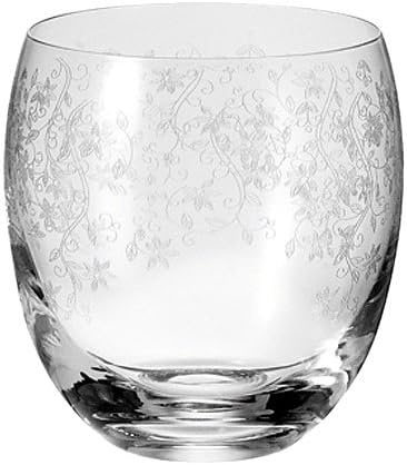 Leonardo Chateau Trink-Glas, Glas-Becher mit floralem Muster, spülmaschinenfeste Wasser-Gläser, 6er