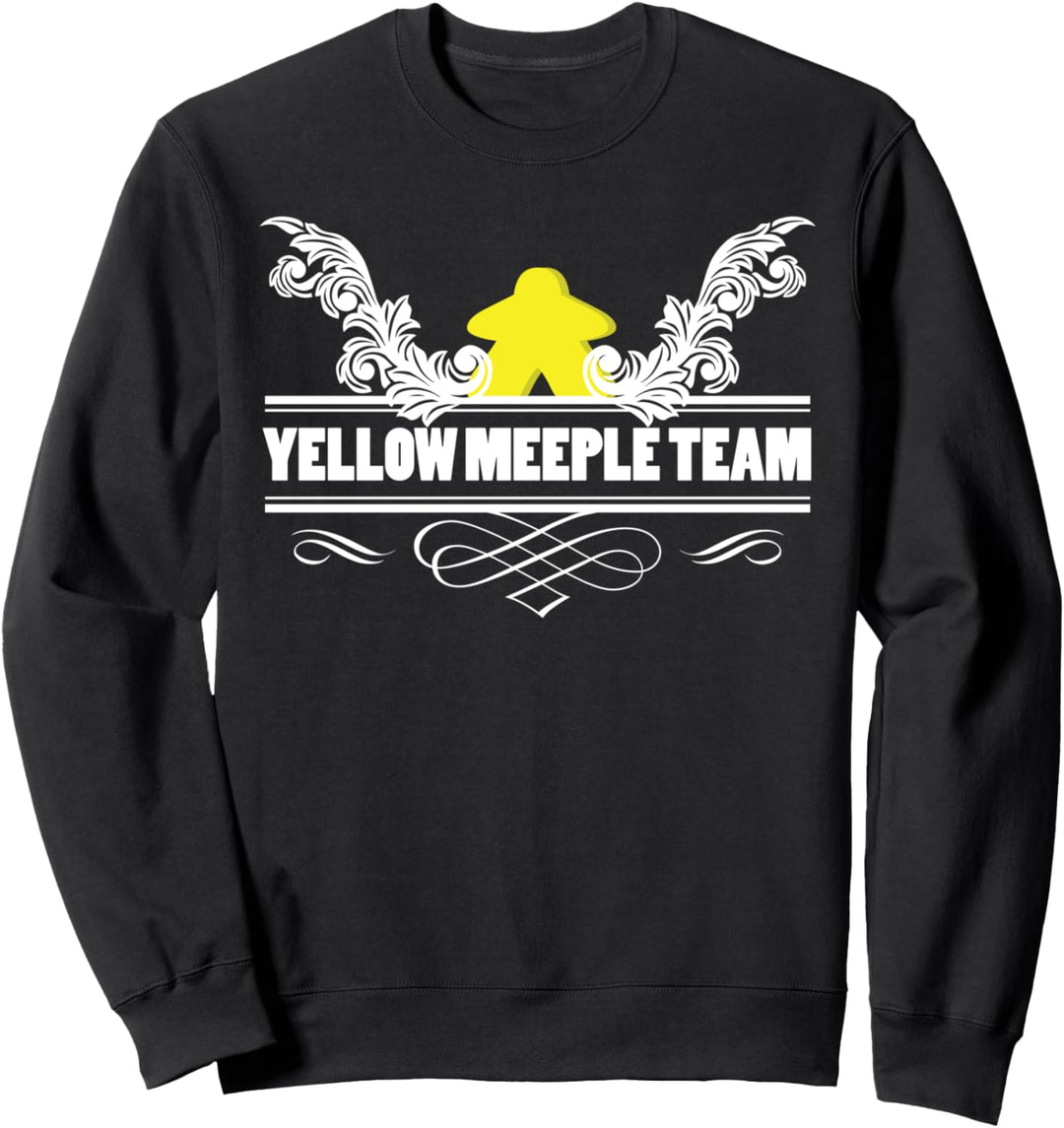 Yellow Meeple Brettspiel-Team Sweatshirt