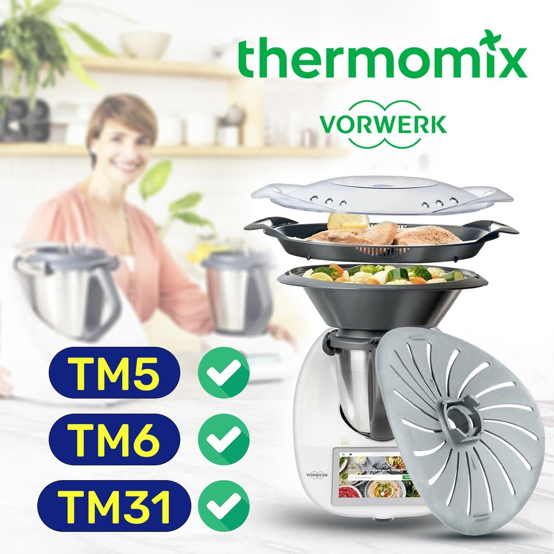 MONTERAL Messerabdeckung für Vorwerk Thermomix TM5 TM6 TM31 Küchenmaschine - Garantie 10 Jahre, Mess