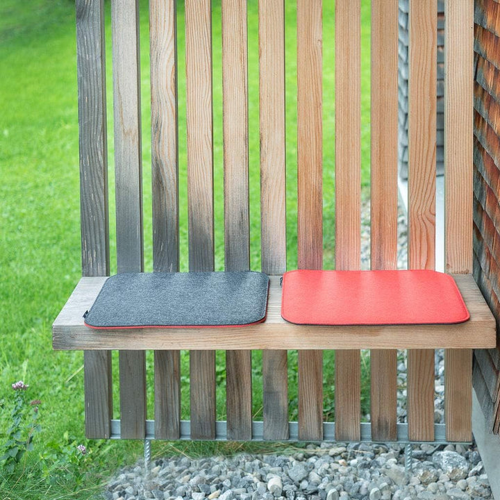 Grün Dunkelgrau 2er Set Sitzauflage Filz Sitzkissen Outdoor Wendekissen Sitzpolster Eckbank Filz Stu
