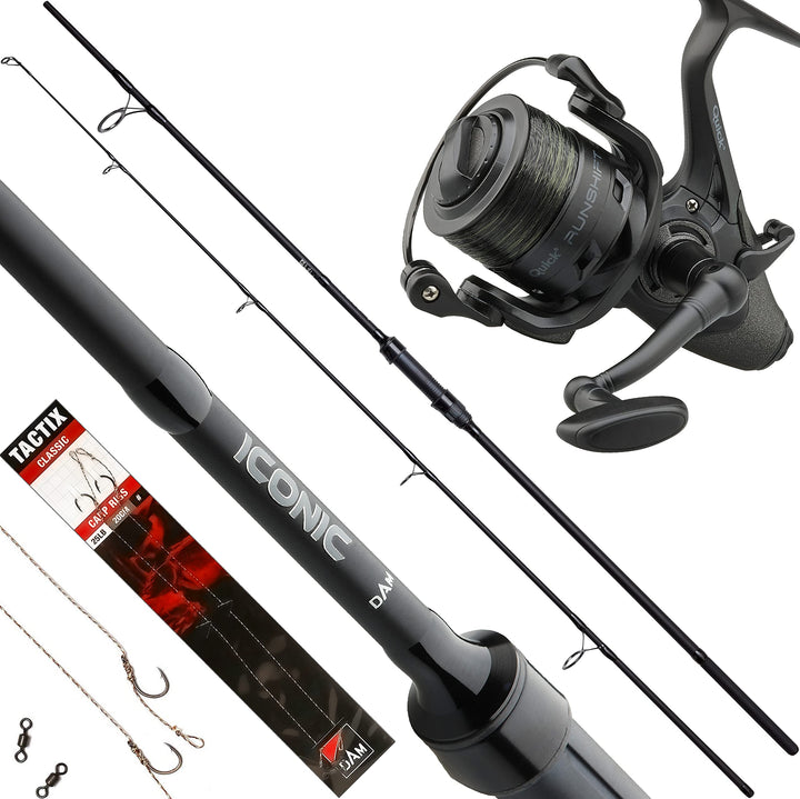 Fischzeux Karpfen Set komplett Profi - Angelset Iconic Karpfenrute 2 teilig 3,00 m, 3,00 m