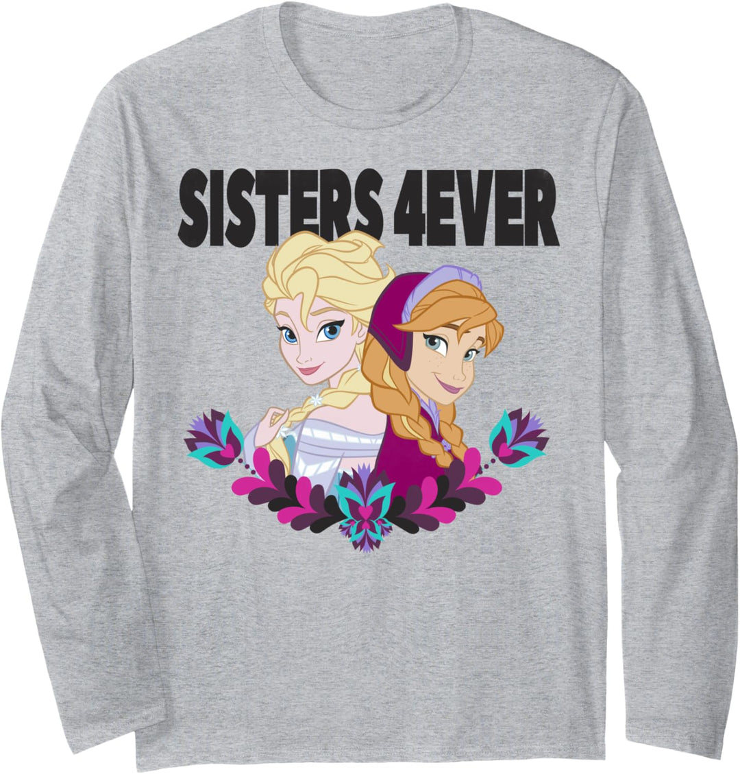 Disney Frozen Elsa And Anna Sisters 4ever Portrait Langarmshirt