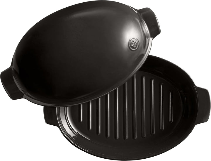 Emile Henry Eh349542 Bräter, Keramik, Keramik, Kohle, x-Large, Kohle