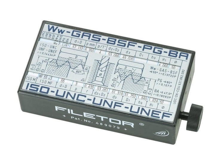Helios Preisser ISO-Gewindeanzeiger Filetor, zum Ablesen sämtlicher Normangaben 0582 110