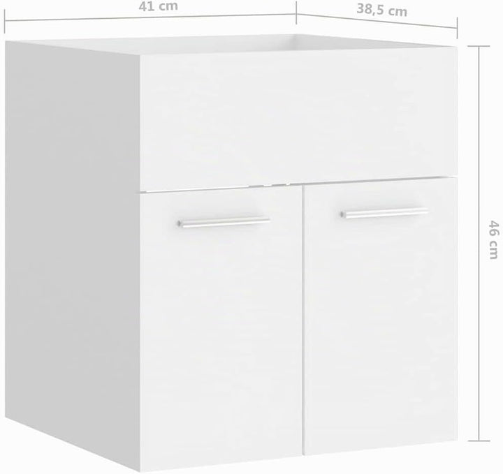 vidaXL Waschbeckenunterschrank Waschtisch Unterschrank Badmöbel Badschrank Badezimmerschrank Badezim