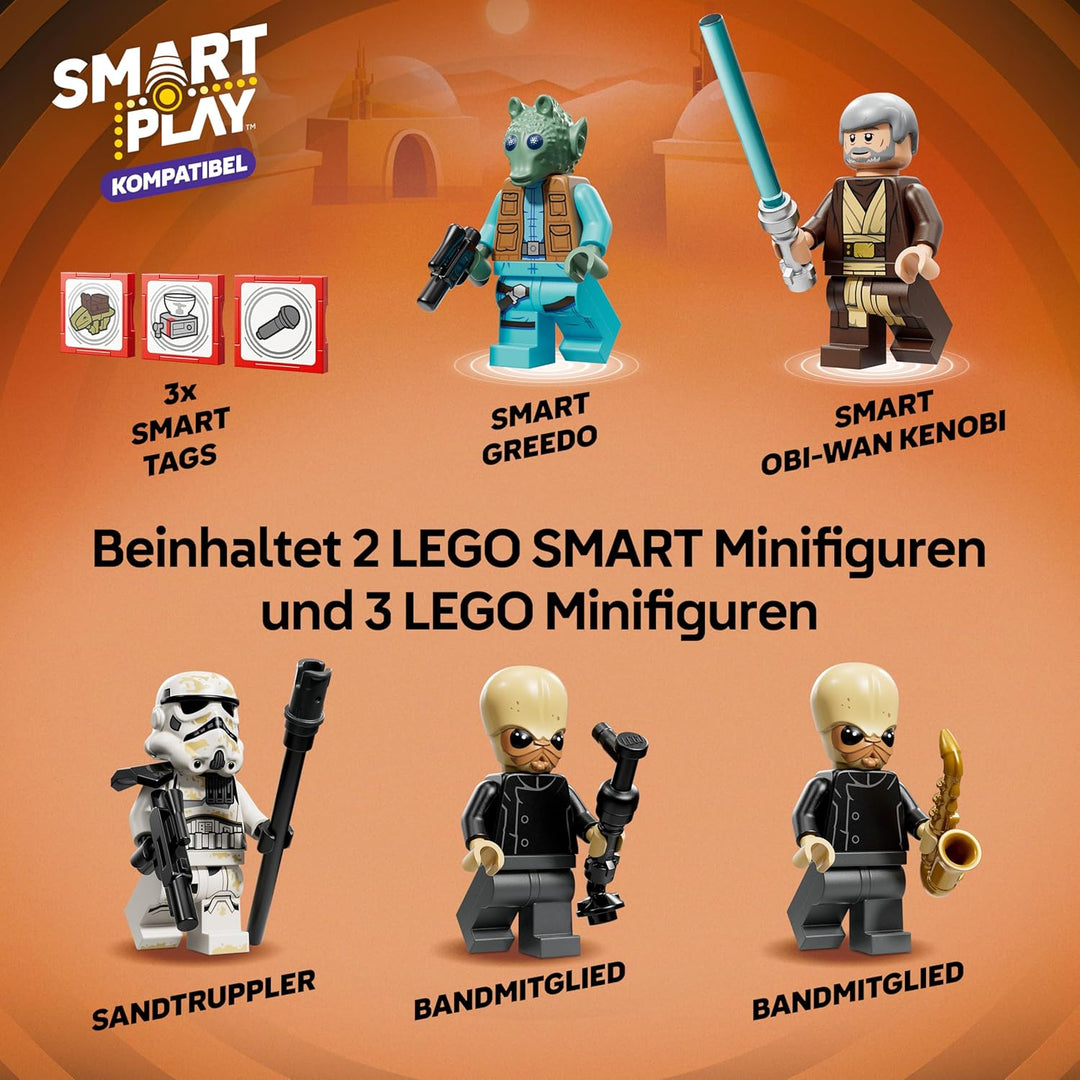 LEGO Star Wars 75425 SMART Play: Mos Eisley Cantina - Kompatibles Interaktives Spielzeug inkl. 3 SMA