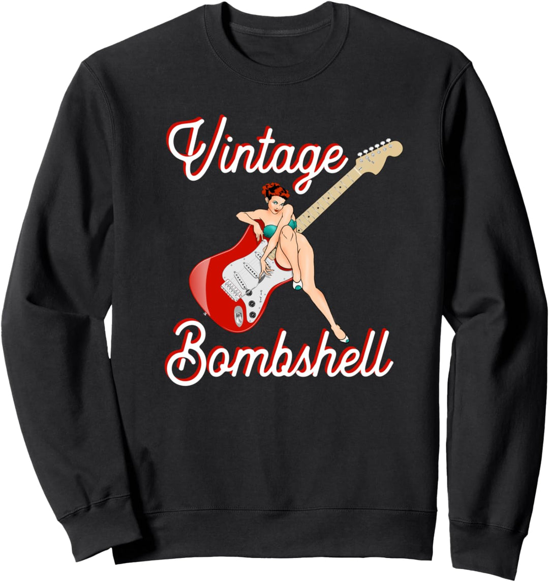 Pinup Girl E-Gitarre Vintage Bombshell Sweatshirt