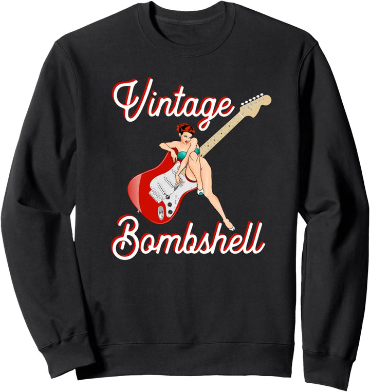 Pinup Girl E-Gitarre Vintage Bombshell Sweatshirt