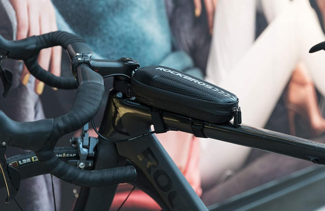 ROCKBROS Fahrrad Rahmentasche Wasserdicht Oberrohrtasche für MTB Rennrad Faltrad Schwarz L 1,5L / M