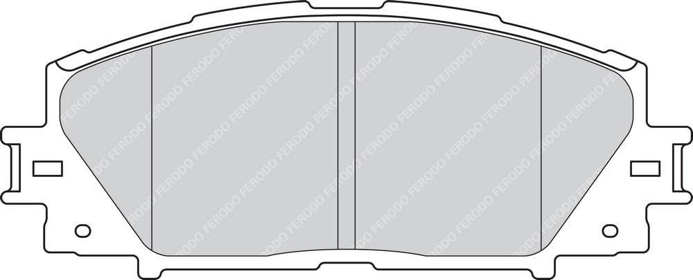 Ferodo FDB4310 PREMIER Bremsbelagsatz, Scheibenbremse - (4-teilig) - (4 Stück)