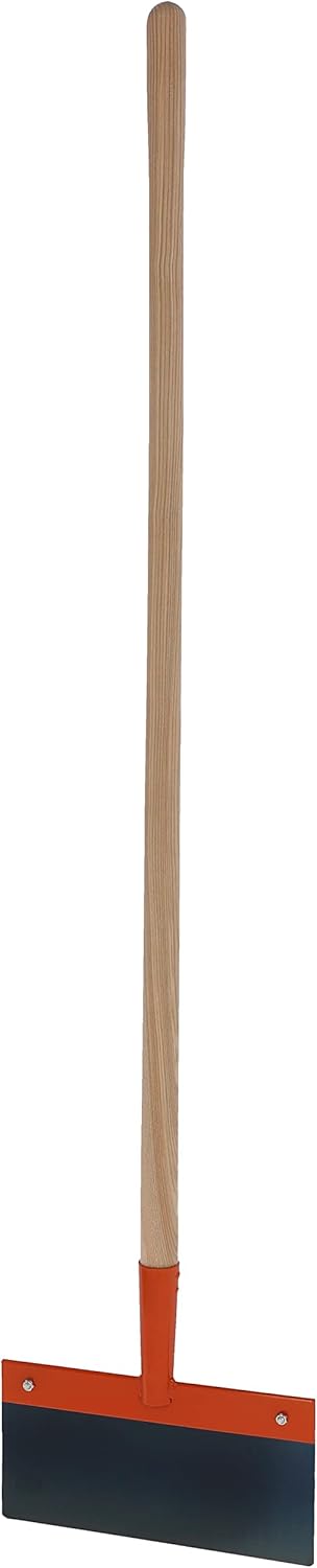Kerbl Stossscharre 30cm mit Stiel 1 mm Blechstärke, (Schaber, Betonscharre, Eisstösser) ‎29268 Stoss