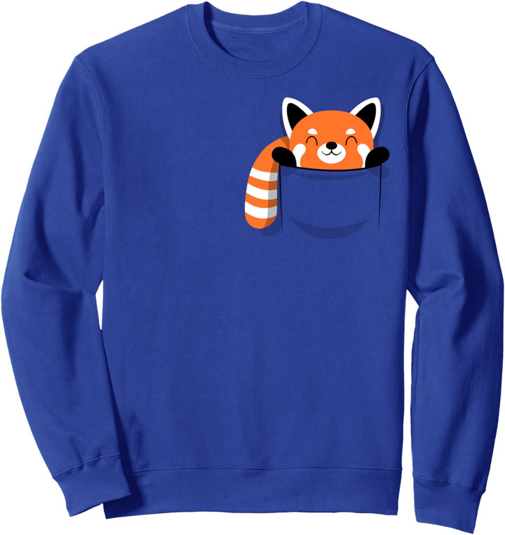 Red Panda pocket funny Sweatshirt