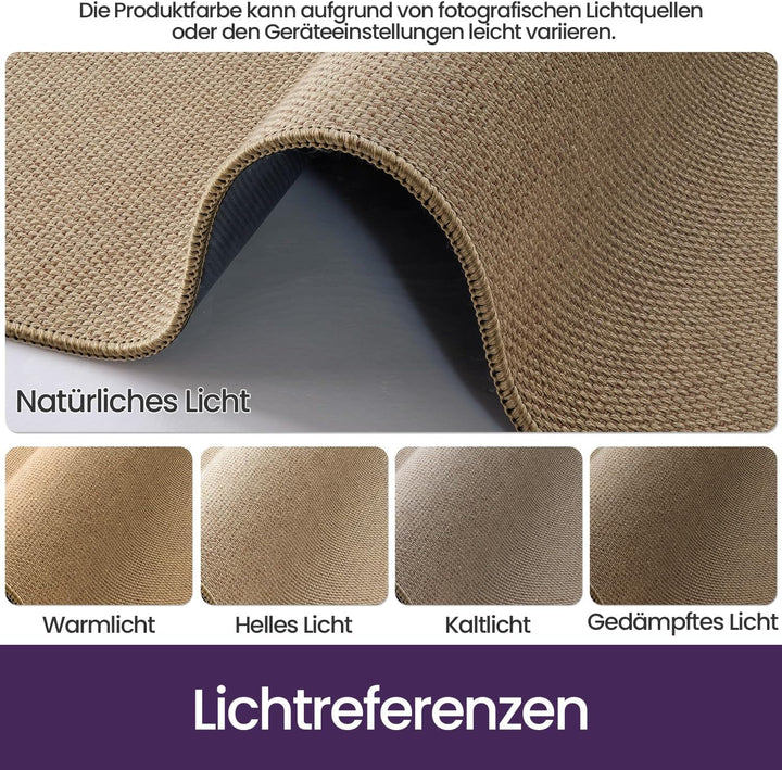 DEXI Schmutzfangmatte Innen 90 x 140 cm, rutschfest Fussmatte waschbar, absorbierend Fussmatte, Dünn