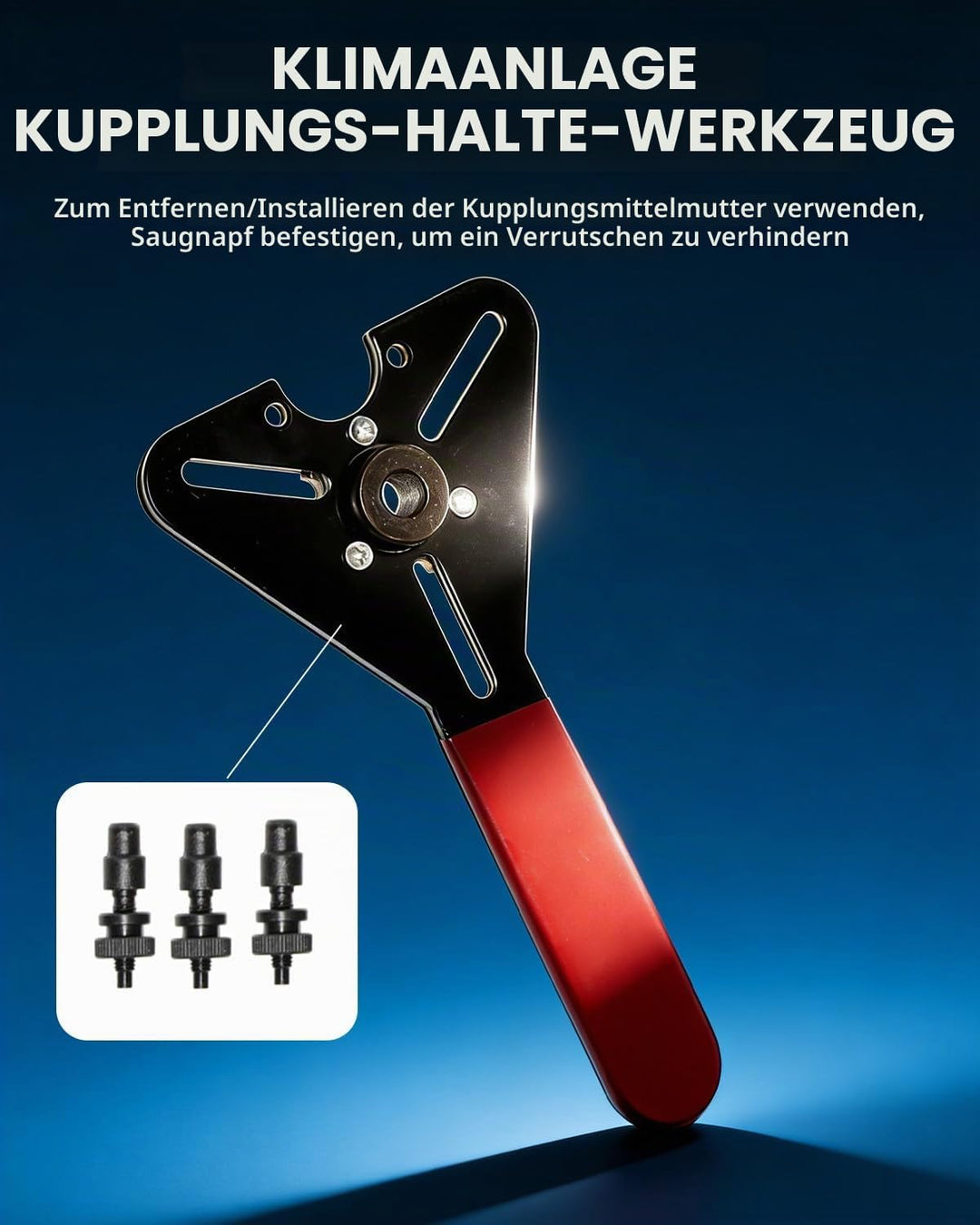 DPTOOL Klimaanlagenkupplungs-Haltewerkzeug A/C-Kompressorkupplung Ausbau-Installationssatz