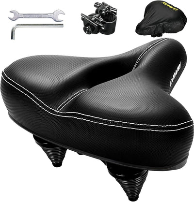 DAWAY C30 Bequemer Übergrosser Fahrradsattel - Extra Breiter Heimtrainer Fahrrad Sattel für Damen He