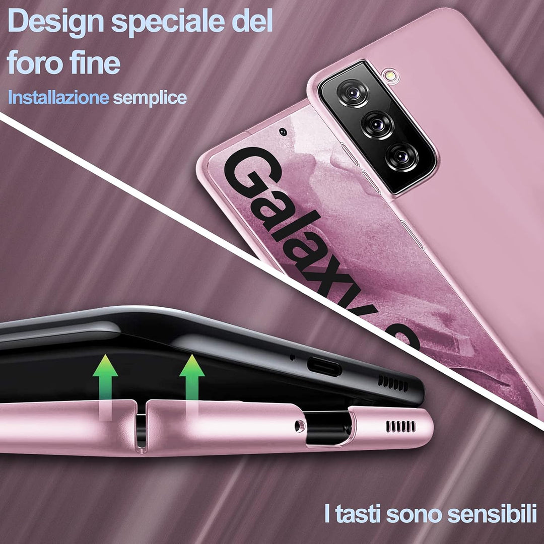 sqgylgl Ultradünne Hülle für Samsung Galaxy S21 5G, Extrem Dünn Matte Finish Handyhülle PC Schale [A