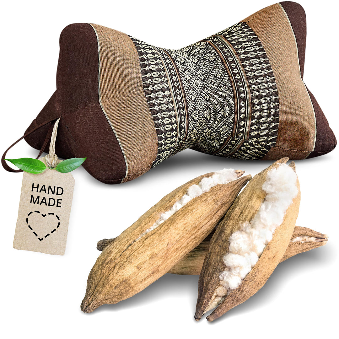 livasia Nackenstützkissen Knochenkissen - Ø 15x32cm - Nackenkissen Knochenform, Sofakissen, Lesekiss