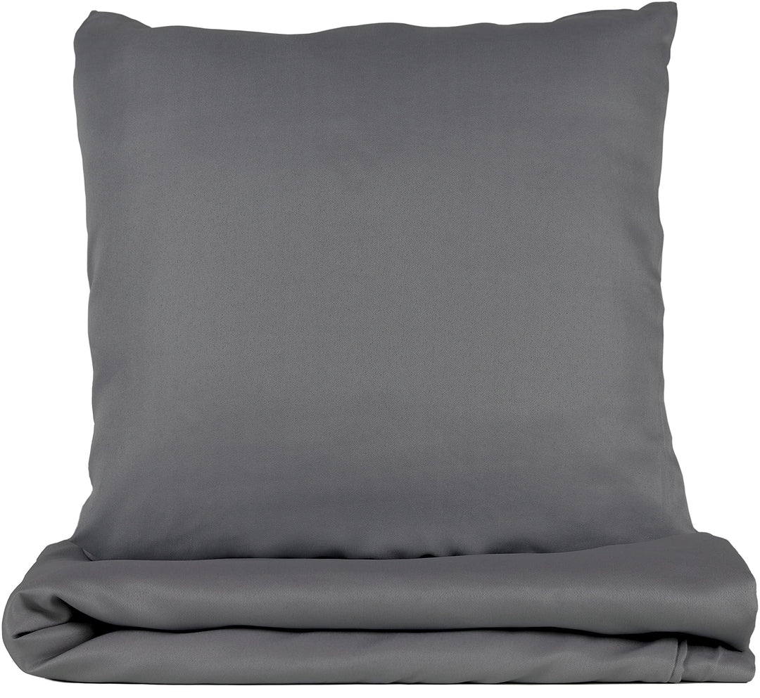 Gerald Wittmann 3 TLG. Bettwäsche 155x220 cm + 2X 80x80 cm, Mikrofaser, Dunkelgrau Dunkelgrau 155x22