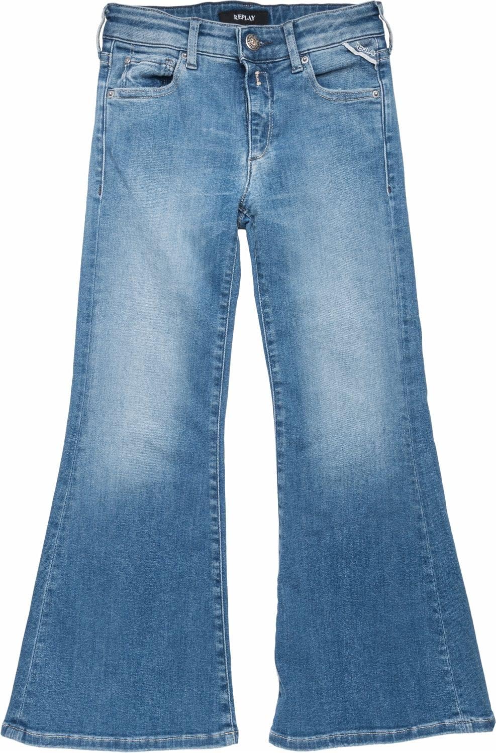 Replay Mädchen Jeans Avry Bootcut-Fit 6 Jahre Light Blue 010, 6 Jahre Light Blue 010