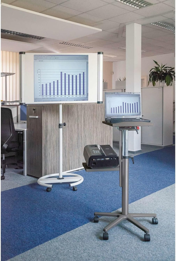 MAUL Beamertisch MAULpro | Tisch für Projektor und Beamer | Laptopständer höhenverstellbar | Stabile