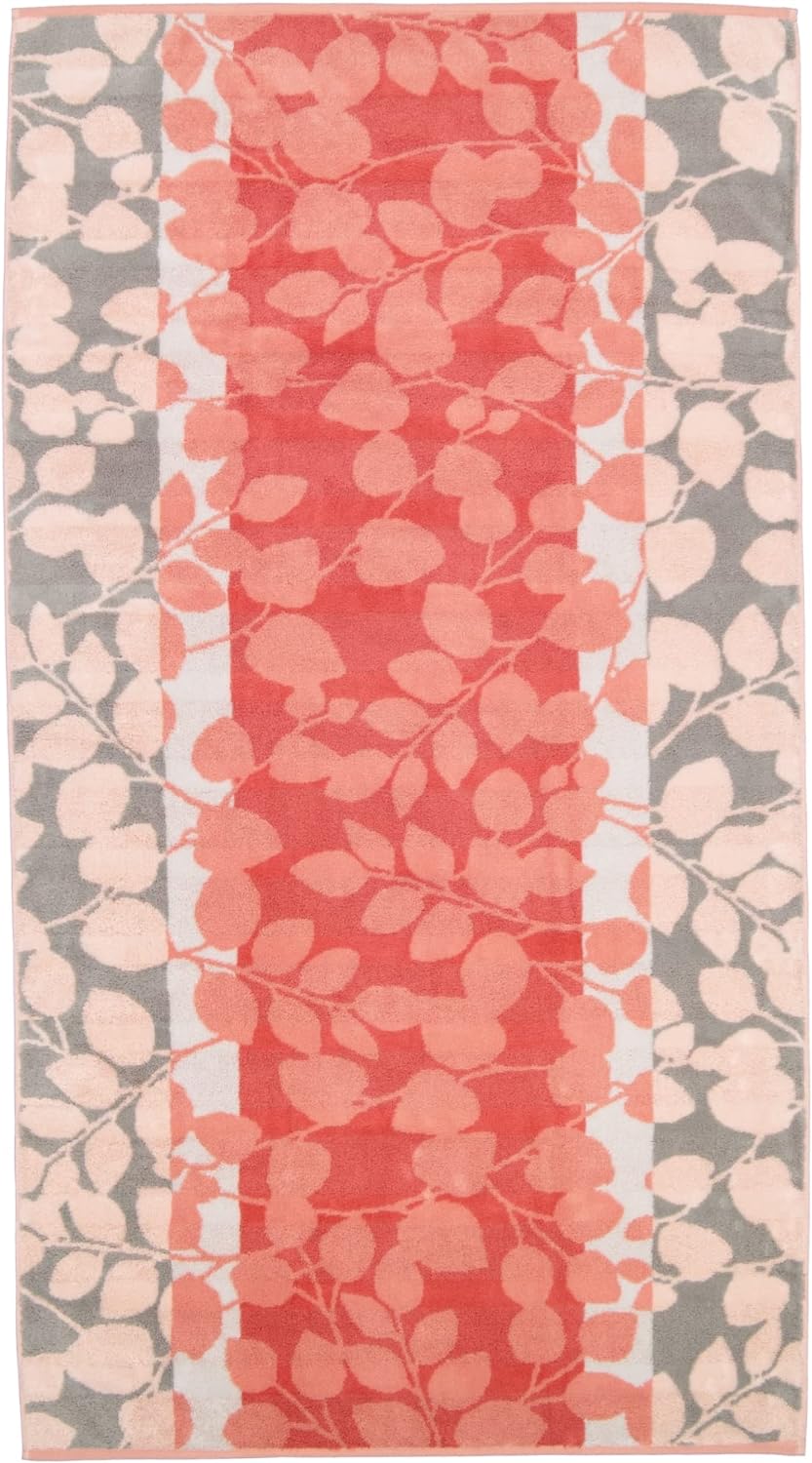 CAWÖ Home Handtücher Noblesse Harmony Floral 1086 Koralle - 27 Duschtuch 80x160 cm, Duschtuch 80x160