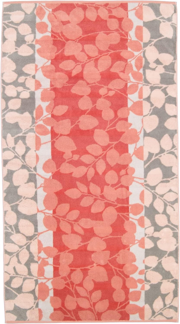 CAWÖ Home Handtücher Noblesse Harmony Floral 1086 Koralle - 27 Duschtuch 80x160 cm, Duschtuch 80x160