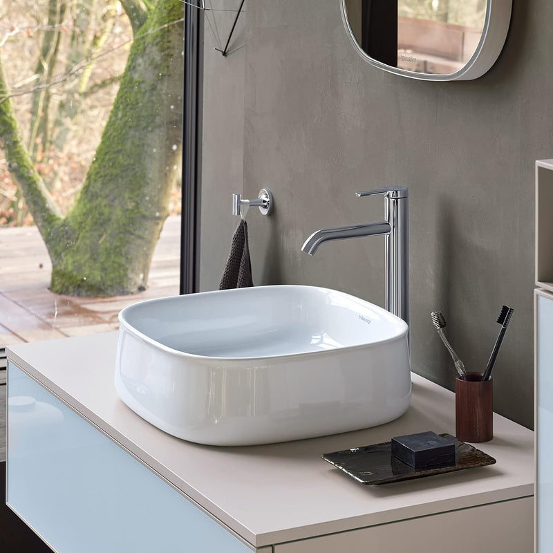 Duravit C11040 C.1 Waschtischarmatur, Grösse XL (Auslauf Höhe 233 mm). Wasserhahn Bad in Chrom XL oh