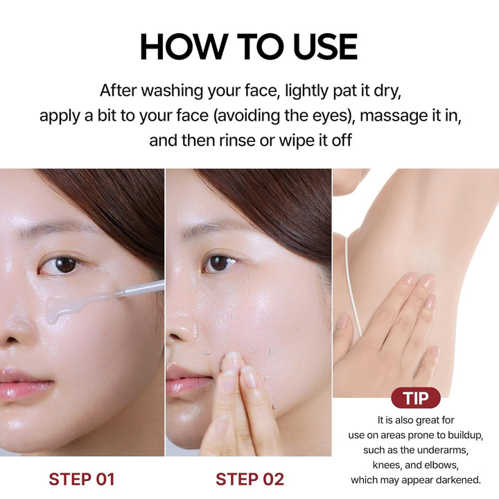 Dr.Melaxin Peel Shot Glow White Rice Peeling Ampulle Weiches Peeling Gesicht und Körper Peeling für
