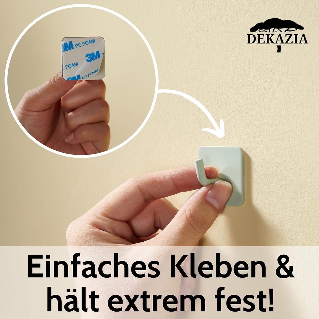 DEKAZIA® 8 Kleiderhaken Kinder blau | Garderobenhaken Kinder Kindergarderobe Haken Kindergarderobe H