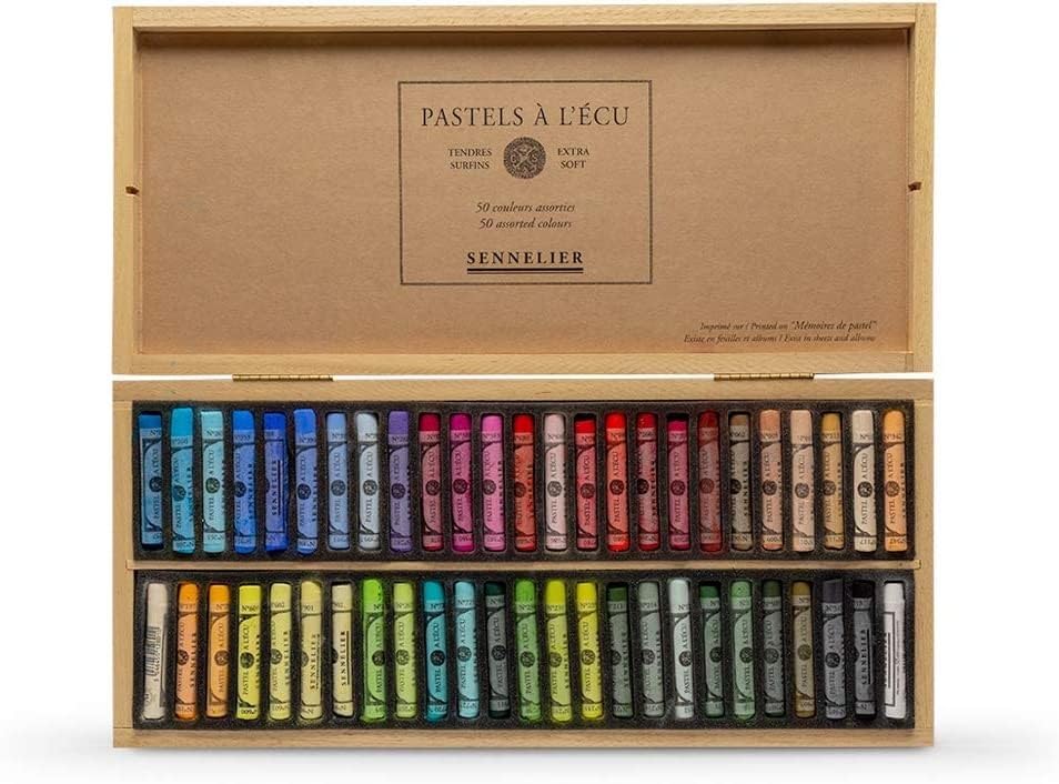 SENNELIER Extra weiches Pastell-Set, 50 Farben, mehrfarbig 1 stück (1er Pack), 1 stück (1er Pack)