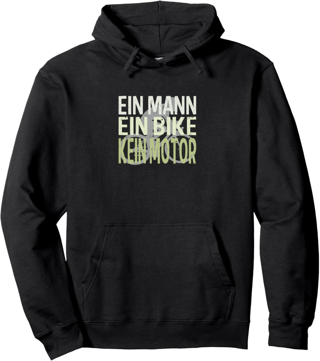 ein Mann ein Bike Pullover Hoodie